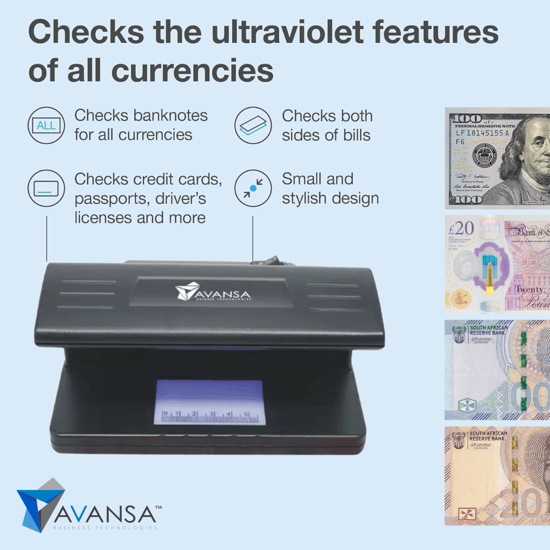 Avansa CompactDetect 170 Counterfeit Detector - MoneyCounters
