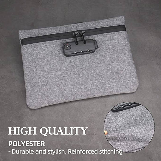 Avansa Smell Proof Stash Bag with Combination Lock - MoneyCounters